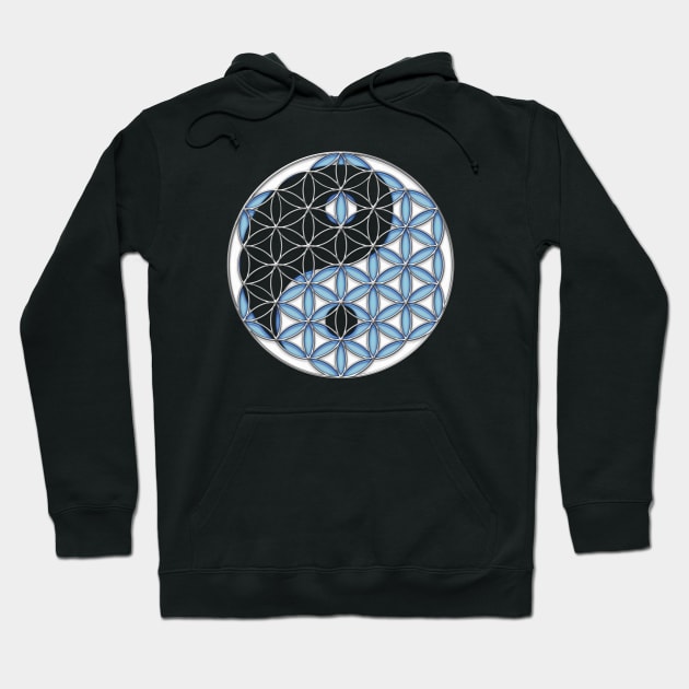 Geometric Yin Yang - Tree of Life Hoodie by MellowGroove